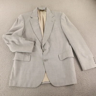 Chaqueta de Colección Hopsack L LT Gris Poliéster Lana Blazer Abrigo Deportivo 44L Foto 1 de 4