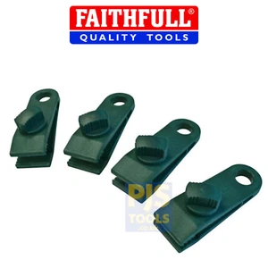 4 x Faithfull FAITARPCLIPS tarpaulin clips - Picture 1 of 1