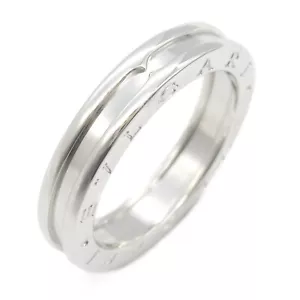 BVLGARI B-zero 1 ring 1 band 18KWG White Gold Used unisex US size 9.25 #60 - Picture 1 of 8