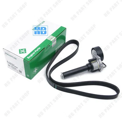 Juego de tensor de correa en V alternador serpentino INA para VW GTI Audi A3 2.0T CCTA Foto 1 de 4