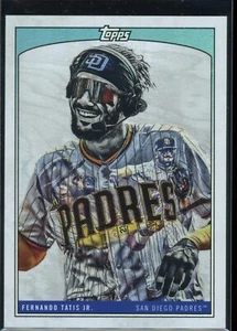 2022 Topps X Lauren Taylor Rainbow Foil #5 Fernando Tatis Jr 066/199 Padres - Bild 1 von 2