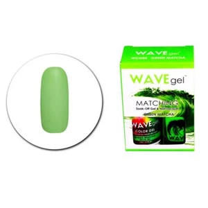 WaveGel Matching Duo UV Lamp Gel Polish & Nail Lacquer Green Matcha WCG85 15ml - Picture 1 of 2