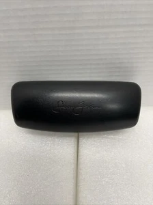 Estuche rígido para gafas de sol de cuero SEAN JOHN negro con paño de limpieza sin gafas - Imagen 1 de 5