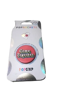 PopSockets PopGrip Phone Grip Stand Swappable Top COME TOGETHER Pink Brand New - Picture 1 of 3