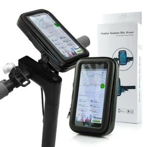 Support Vélo Moto Scooter Etui GPS Téléphone Universel Waterproof Etanche M L XL - Imagen 1 de 9