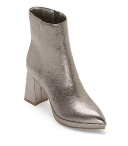 Worthington Womens Bannow Flared Heel Boots Disco 7.5, 9.5 Pewter Costume - Picture 1 of 4