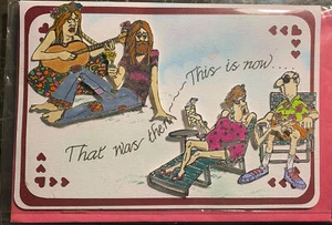 vintage valentines day card Custom Hand Made C.Jones Free Ship Hippie Lava Lite - Picture 1 of 9