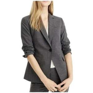 J Crew 365 Everyday Wollblazer grau Einknopf Sakko 6 - Bild 1 von 8