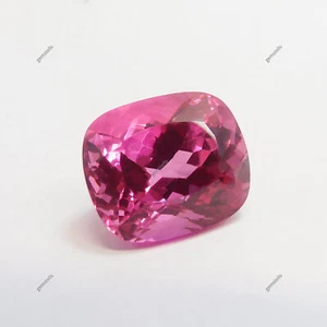 Natural Pink Cushion Cut 22.95 Ct CERTIFIED Loose Gemstone Ruby Ring Size - Picture 1 of 14