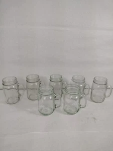 Vintage Golden Harvest Canning Jars Glasses Set Of 7 Mugs 16 oz 1 Pint - Picture 1 of 12
