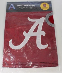 Alabama Carmesí Marea Jardín Bandera Fútbol Universidad 18" x 12" Rollo Script A SEC - Imagen 1 de 7