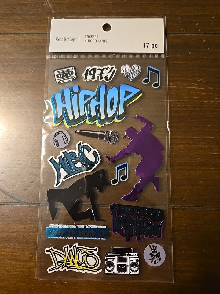 Pegatinas para álbumes de recortes de HIP HOP DANCE de recuerdos  Foto 1 de 1