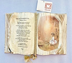 1993 JUDITH BOND BOOKS OF LOVE DECOUPAGE HANDMADE DECOR BOOK FOR MY DAUGHTER - Picture 1 of 7