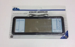 NEW BLACK CLIP ON SUN VISOR VANITY MIRROR FOR CAR TRUCK AUTOMOBILES RV JH-1040 - Picture 1 of 3