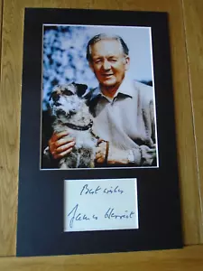 Autógrafo Auténtico Firmado Original James Herriot - UACC / AFTAL. - Imagen 1 de 2