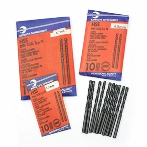 10 BBW Germany HSS Metal Drill Bits for Steel, Alloys, Wood & PVC. (Select Size) - Picture 1 of 1