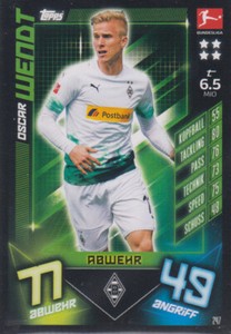 2020 Match Attax 19 20 247 - Oscar Wendt