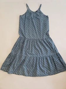 Gap girls tiered tank blue with white flowers size 14-XXL NWOT - Picture 1 of 5