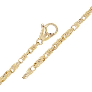 10k Yellow Gold Solid Handmade Fashion Link Bracelet 7.5" 3.5mm 11.2 grams - Picture 1 of 3