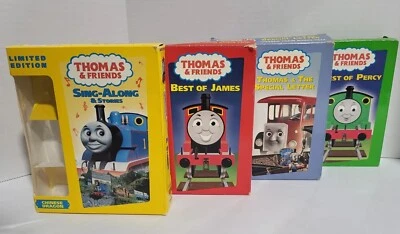 Set Of 4 Thomas And Friends Limited Edition VHS - No Toy Trains - Image 1 of 4