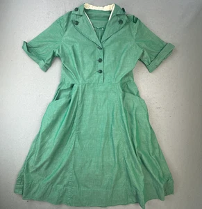 Vintage Pfadfinder Kleid grün Erwachsene Anführerin Damen Uniform Retro 60er Jahre - Bild 1 von 13