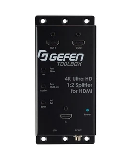 Gefen GTB-HD4K2K-142C-BLK 4K Ultra HD 1:2 Splitter for HDMI - Picture 1 of 2