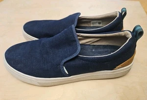 Toms Travel Lite Baja Navy Canvas Slipper Herren Schuhe Sneaker Größe 10,5 - Bild 1 von 8