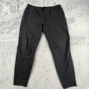 Lululemon Jogger Pants Mens 2XL Black Elastic Waist Cuffed Sweatpants - Picture 1 of 15