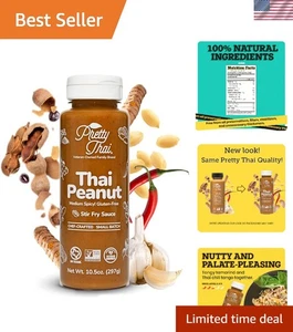 Erhöhen Sie Ihre Gerichte mit authentischer thailändischer Erdnusssauce - 10,5 Unzen Glutenfrei - Bild 1 von 8