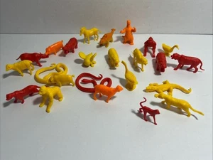 VTG Lot of Animals Hippo Gorilla Farm Zoo Small Plastic Mold Figures Toys Marx? - Picture 1 of 9