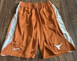 Nike Elite Texas Longhorns UT Basketball Shorts Men's Large Pockets 10” Orange - Picture 1 of 11