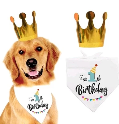 Adjustable Plaid Scarf Bib Photo Prop Gift, Cute Pet Party Accessories for Small - Image 1 of 3