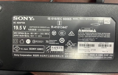 Sony ACDP-085E02 19.5V AC Adapter FREE S/H - Image 1 of 4