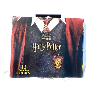 brand new Harry Potter 12 Days Of Socks 12 pairs 8 low cut and 4 crew no book - Picture 1 of 12