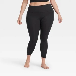 All In Motion Damen Contour Power Waist High-Rise Leggings mit Stautasche - Bild 1 von 3