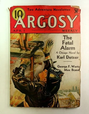 Argosy Part 4: Argosy Weekly Apr 7 1934 Vol. 246 #1 VG+ 4.5 - Image 1 of 3