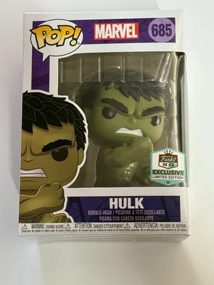 Funko Pop! MARVEL 685 HULK FUNKO HQ EXCLUSIVO EDICIÓN LIMITADA En Protector Foto 1 de 4