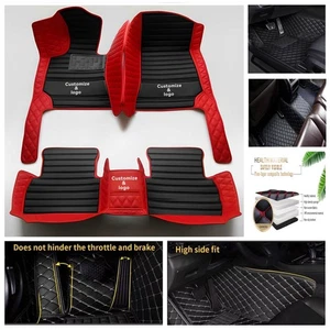 Fit For Mitsubishi Car Floor Mat Trunk Carpet Cargo Liner Auto Rug PU Waterproof - Foto 1 di 45