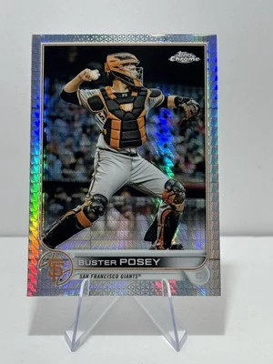 2022 Topps Chrome -Buster Posey - Prizm Refractor #95 San Francisco Giants - Image 1 of 2