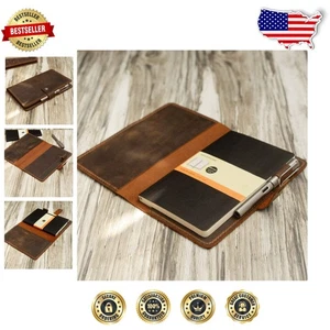 Funda para cuaderno de cuero envejecido 5x8,25" para Moleskine - Lujosa y elegante - Imagen 1 de 9