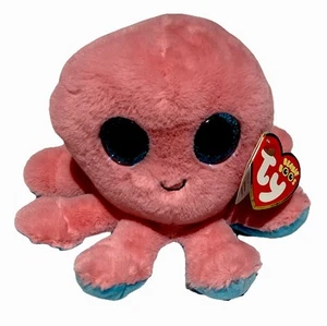 Sheldon The Pink Octopus 6" Ty Beanie Boo 2023 - Foto 1 di 7
