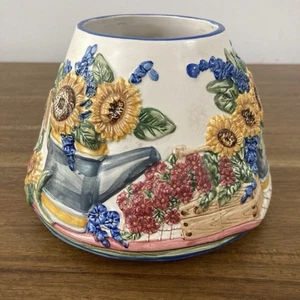 YANKEE CANDLE Girasol Jardín Floral Tarro Grande Sombra Topper Primavera Verano Pájaro - Imagen 1 de 7