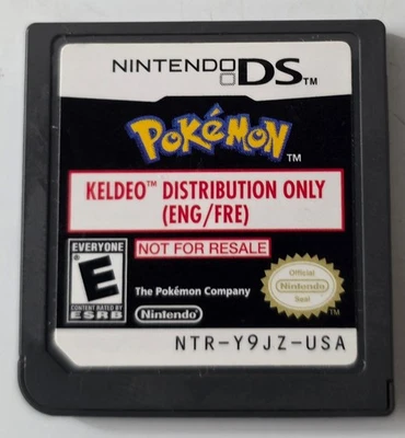 Pokémon KELDEO Distribution Cartridge #4414 NTR-Y9JZ USA Nintendo DS RARE!!!! - Image 1 of 4