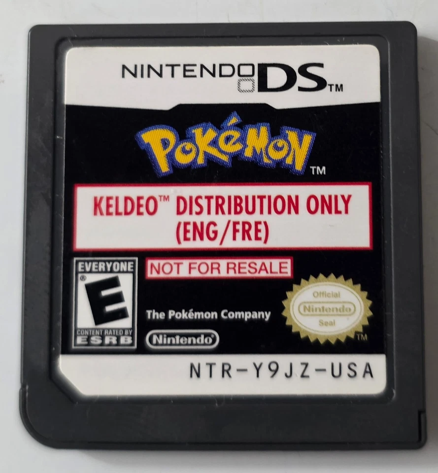 Pokémon KELDEO Distribution Cartridge #4414 NTR-Y9JZ USA Nintendo DS RARE!!!! - Image 1 of 4