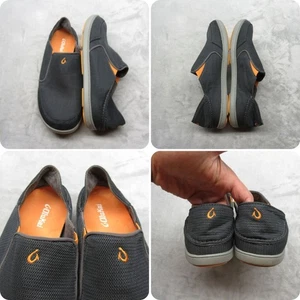 OluKai Nohea Mesh Shoes Mens 12 Blue Slip On Loafer Casual Water Beach Sneakers - Picture 1 of 16