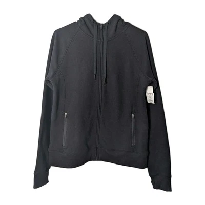 Sudadera con capucha para mujer TEK GEAR polar ultrasuave cremallera completa, talla S, negra, nueva Foto 1 de 4