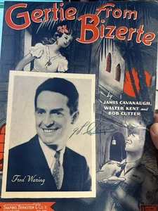 C 1943 WW2 wartime sheet music ‘Gertie From Bizerte’ by Bob Cutter - Picture 1 of 2