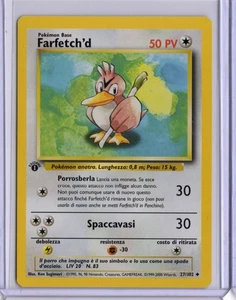 Pokemon 1st Edition Base Set Italian Farfetch'd 27 - Picture 1 of 2