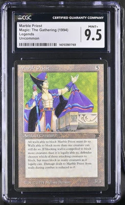 MARBLE PRIEST Legends CGC 9.5 Vintage MTG [Nostalgium] - Image 1 of 2