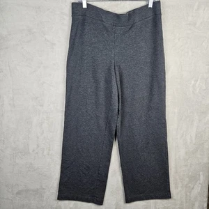 Pantalones para mujer Pure Jill J. Jill grises de algodón Pima elásticos de pierna ancha talla M - Imagen 1 de 12